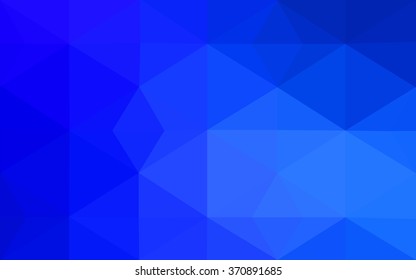 Blue polygonal illustration, which consist of triangles. Geometric background in Origami style with gradient. Triangular design for your business.