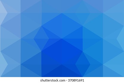 Blue polygonal illustration, which consist of triangles. Geometric background in Origami style with gradient. Triangular design for your business.