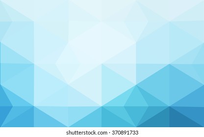 Blue polygonal illustration, which consist of triangles. Geometric background in Origami style with gradient. Triangular design for your business.