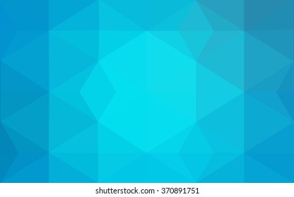 Blue polygonal illustration, which consist of triangles. Geometric background in Origami style with gradient. Triangular design for your business.
