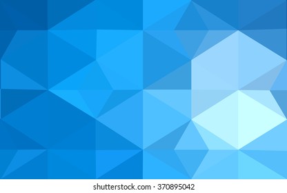 Blue polygonal illustration, which consist of triangles. Geometric background in Origami style with gradient. Triangular design for your business.