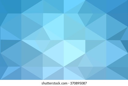 Blue polygonal illustration, which consist of triangles. Geometric background in Origami style with gradient. Triangular design for your business.
