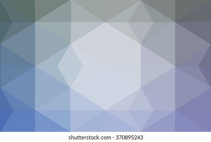 Blue polygonal illustration, which consist of triangles. Geometric background in Origami style with gradient. Triangular design for your business.