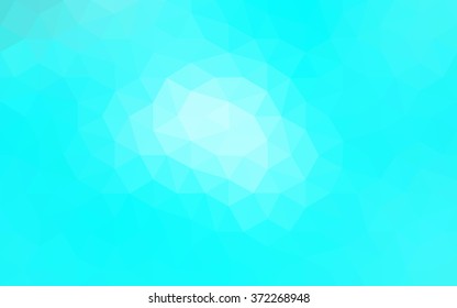 Blue polygonal illustration, which consist of triangles. Geometric background in Origami style with gradient. Triangular design for your business.