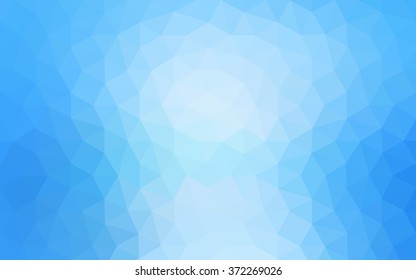 Blue polygonal illustration, which consist of triangles. Geometric background in Origami style with gradient. Triangular design for your business.
