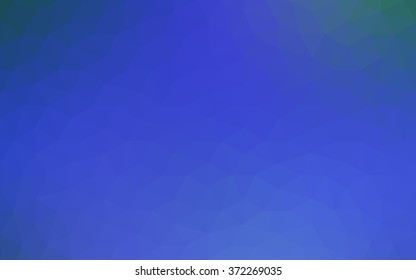 Blue polygonal illustration, which consist of triangles. Geometric background in Origami style with gradient. Triangular design for your business.