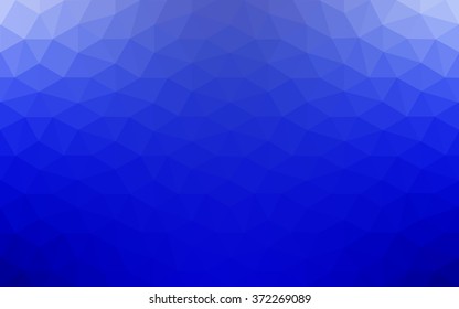 Blue polygonal illustration, which consist of triangles. Geometric background in Origami style with gradient. Triangular design for your business.