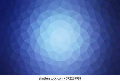 Blue polygonal illustration, which consist of triangles. Geometric background in Origami style with gradient. Triangular design for your business.