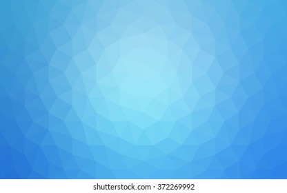 Blue polygonal illustration, which consist of triangles. Geometric background in Origami style with gradient. Triangular design for your business.