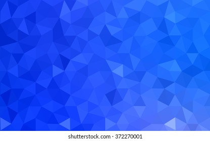 Blue polygonal illustration, which consist of triangles. Geometric background in Origami style with gradient. Triangular design for your business.