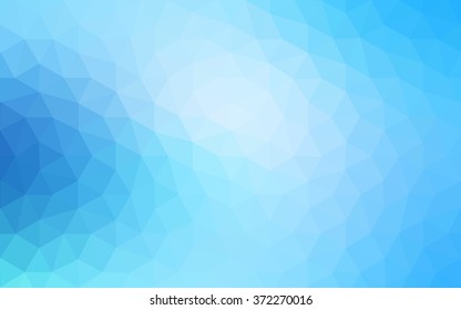 Blue polygonal illustration, which consist of triangles. Geometric background in Origami style with gradient. Triangular design for your business.