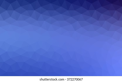 Blue polygonal illustration, which consist of triangles. Geometric background in Origami style with gradient. Triangular design for your business.
