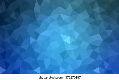 Blue polygonal illustration, which consist of triangles. Geometric background in Origami style with gradient. Triangular design for your business.