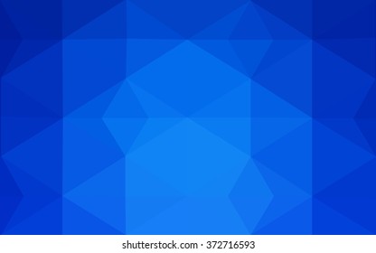 Blue polygonal illustration, which consist of triangles. Geometric background in Origami style with gradient. Triangular design for your business.