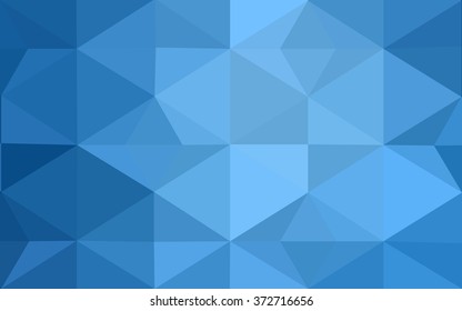 Blue polygonal illustration, which consist of triangles. Geometric background in Origami style with gradient. Triangular design for your business.