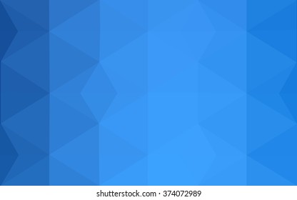 Blue polygonal illustration, which consist of triangles. Geometric background in Origami style with gradient. Triangular design for your business.