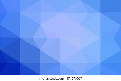 Blue polygonal illustration, which consist of triangles. Geometric background in Origami style with gradient. Triangular design for your business.