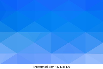 Blue polygonal illustration, which consist of triangles. Geometric background in Origami style with gradient. Triangular design for your business.