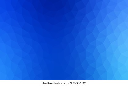 Blue polygonal illustration, which consist of triangles. Geometric background in Origami style with gradient. Triangular design for your business.