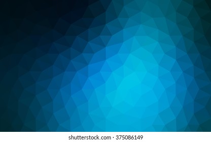 Blue polygonal illustration, which consist of triangles. Geometric background in Origami style with gradient. Triangular design for your business.