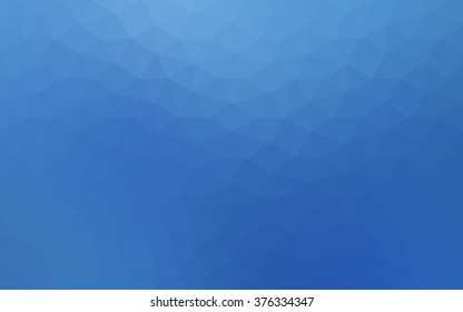 Blue polygonal illustration, which consist of triangles. Geometric background in Origami style with gradient. Triangular design for your business.