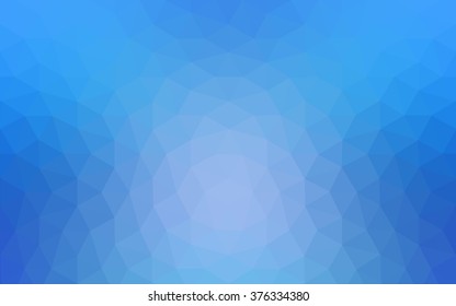 Blue polygonal illustration, which consist of triangles. Geometric background in Origami style with gradient. Triangular design for your business.