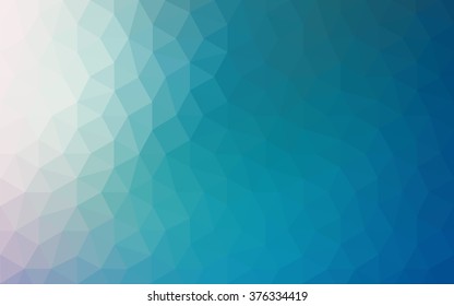 Blue polygonal illustration, which consist of triangles. Geometric background in Origami style with gradient. Triangular design for your business.