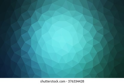 Blue polygonal illustration, which consist of triangles. Geometric background in Origami style with gradient. Triangular design for your business.