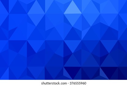 Blue polygonal illustration, which consist of triangles. Geometric background in Origami style with gradient. Triangular design for your business.