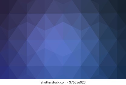 Blue polygonal illustration, which consist of triangles. Geometric background in Origami style with gradient. Triangular design for your business.