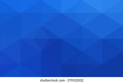 Blue polygonal illustration, which consist of triangles. Geometric background in Origami style with gradient. Triangular design for your business.