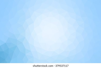 Blue polygonal illustration, which consist of triangles. Geometric background in Origami style with gradient. Triangular design for your business.