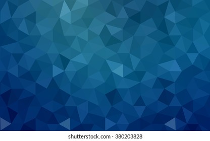 Blue polygonal illustration, which consist of triangles. Geometric background in Origami style with gradient. Triangular design for your business.