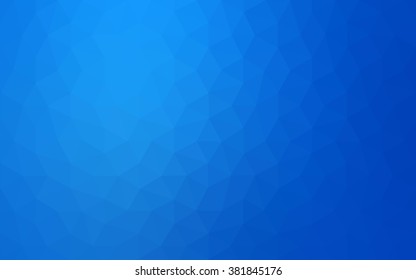 Blue polygonal illustration, which consist of triangles. Geometric background in Origami style with gradient. Triangular design for your business.