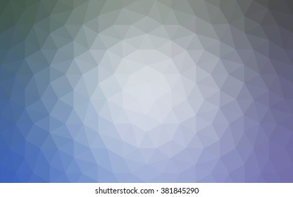 Blue polygonal illustration, which consist of triangles. Geometric background in Origami style with gradient. Triangular design for your business.