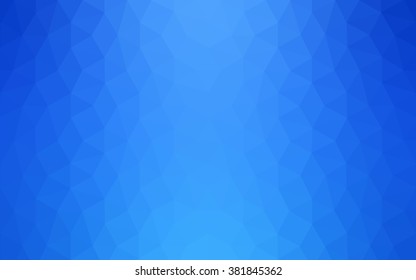 Blue polygonal illustration, which consist of triangles. Geometric background in Origami style with gradient. Triangular design for your business.