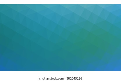 Blue polygonal illustration, which consist of triangles. Geometric background in Origami style with gradient. Triangular design for your business.