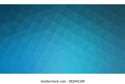 Blue polygonal illustration, which consist of triangles. Geometric background in Origami style with gradient. Triangular design for your business.