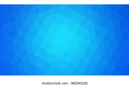 Blue polygonal illustration, which consist of triangles. Geometric background in Origami style with gradient. Triangular design for your business.
