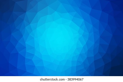 Blue polygonal illustration, which consist of triangles. Geometric background in Origami style with gradient. Triangular design for your business.