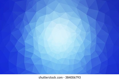 Blue polygonal illustration, which consist of triangles. Geometric background in Origami style with gradient. Triangular design for your business.