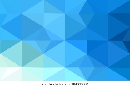 Blue polygonal illustration, which consist of triangles. Geometric background in Origami style with gradient. Triangular design for your business.
