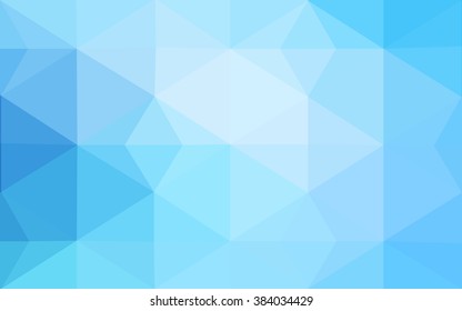 Blue polygonal illustration, which consist of triangles. Geometric background in Origami style with gradient. Triangular design for your business.