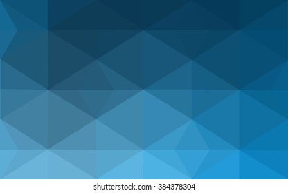 Blue polygonal illustration, which consist of triangles. Geometric background in Origami style with gradient. Triangular design for your business.