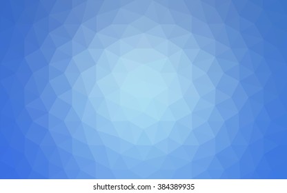 Blue polygonal illustration, which consist of triangles. Geometric background in Origami style with gradient. Triangular design for your business.