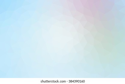 Blue polygonal illustration, which consist of triangles. Geometric background in Origami style with gradient. Triangular design for your business.