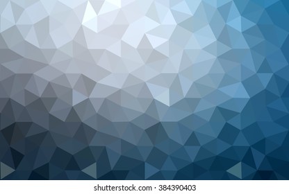 Blue polygonal illustration, which consist of triangles. Geometric background in Origami style with gradient. Triangular design for your business.