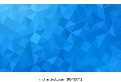 Blue polygonal illustration, which consist of triangles. Geometric background in Origami style with gradient. Triangular design for your business.