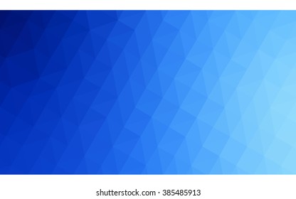 Blue polygonal illustration, which consist of triangles. Geometric background in Origami style with gradient. Triangular design for your business.