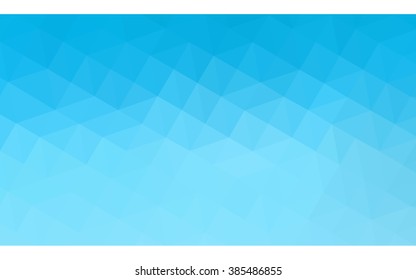 Blue polygonal illustration, which consist of triangles. Geometric background in Origami style with gradient. Triangular design for your business.